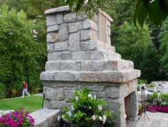 Outdoor Fireplace | Hardscape Design in Avon, MA