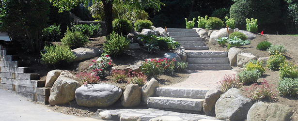 Stone Staircase | Hardscape Design in Avon, MA Stone Staircase | Hardscape Design in Avon, MA